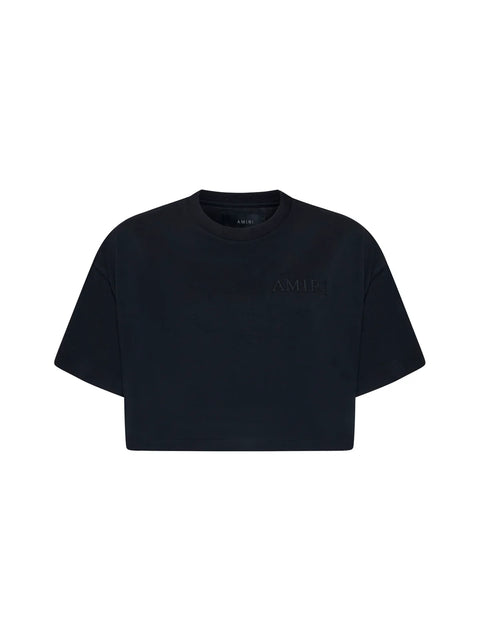 Amiri Logo Embroidered Cropped T-Shirt