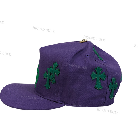 Chrome Hearts CH Cross Leather Patch CH Logo Baseball Cap
