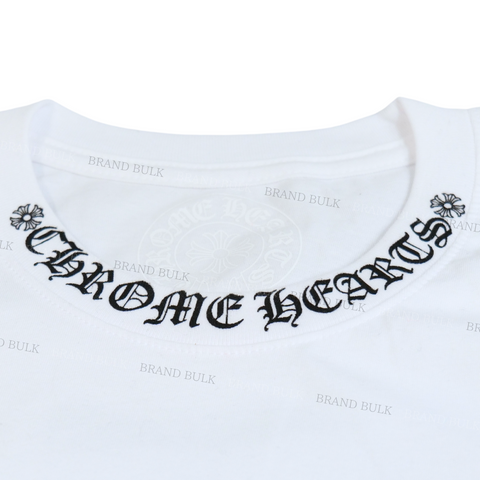 Chrome Hearts Neck Letters Logo S/S T-Shirt