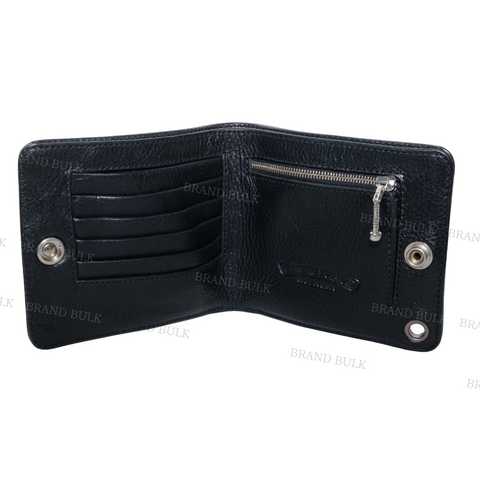 Chrome Hearts 1 Snap Heavy Leather Wallet