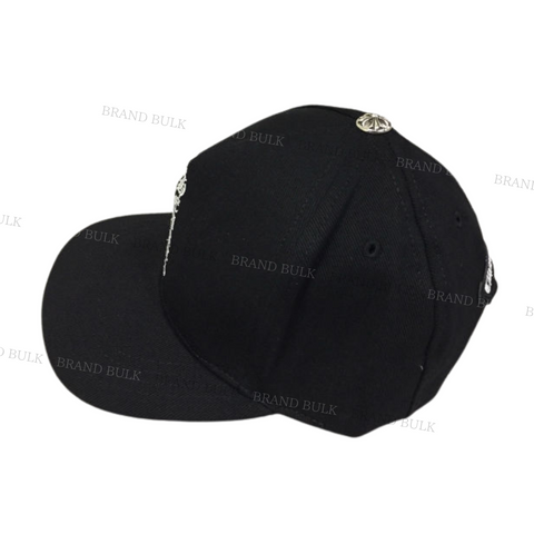 Chrome Hearts Vertical Letters Logo Denim Baseball Cap