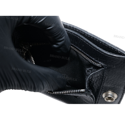 Chrome Hearts 1 Snap Heavy Leather Wallet