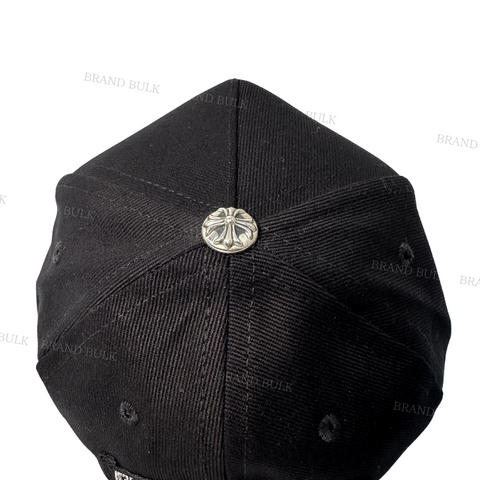 Chrome Hearts Vertical Letters Logo Denim Baseball Cap