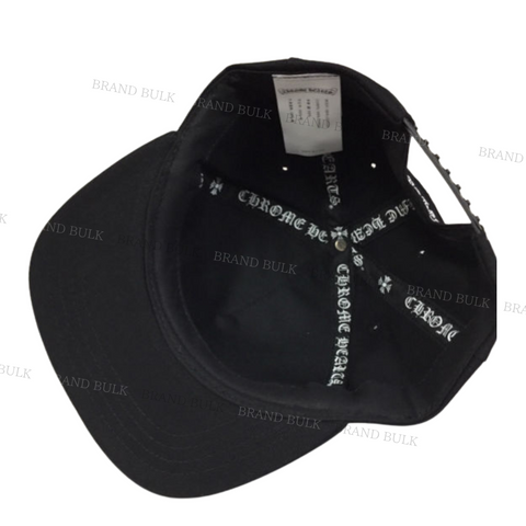 Chrome Hearts Vertical Letters Logo Denim Baseball Cap