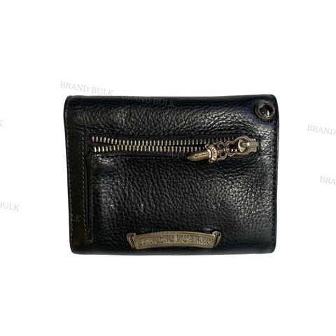 Chrome Hearts Wave Heavy Leather Mini Wallet
