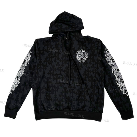 Chrome Hearts Graveyard Cemetery Cross Hoodie