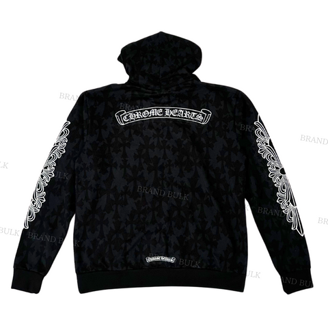 Chrome Hearts Graveyard Cemetery Cross Hoodie