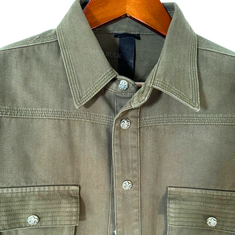 Chrome Hearts BS Fluer Leather Patch Army Shirts