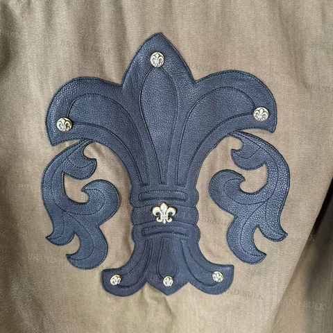 Chrome Hearts BS Fluer Leather Patch Army Shirts