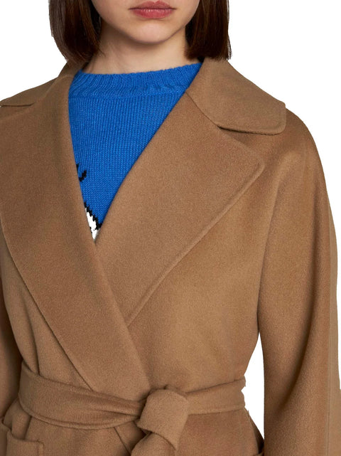 Weekend Max Mara Belted Long-Sleeved Coat