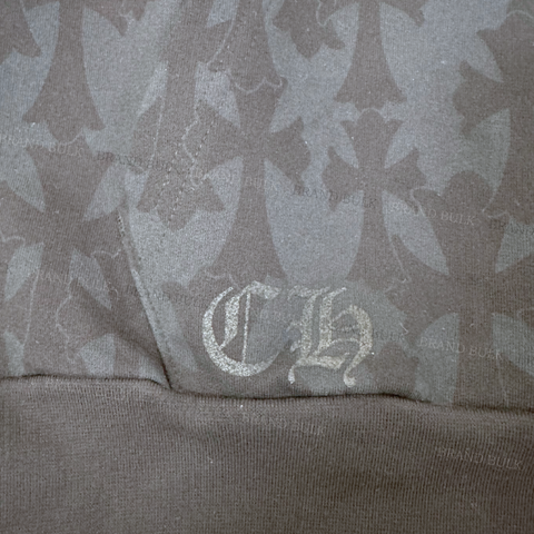 Chrome Hearts Graveyard Cemetery Cross Hoodie