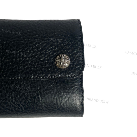 Chrome Hearts Wave Heavy Leather Mini Wallet