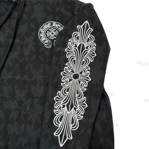 Chrome Hearts Graveyard Cemetery Cross Hoodie