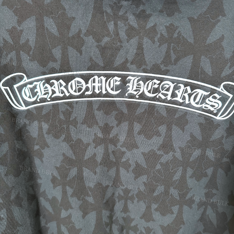 Chrome Hearts Graveyard Cemetery Cross Hoodie