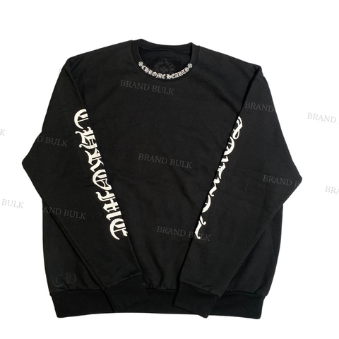 Chrome Hearts Neck Letters Logo Sweatshirt