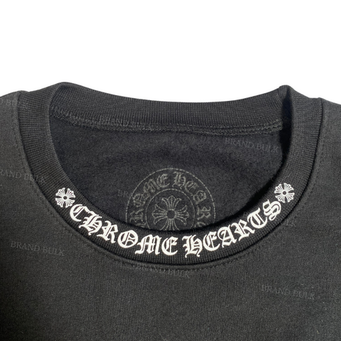 Chrome Hearts Neck Letters Logo Sweatshirt