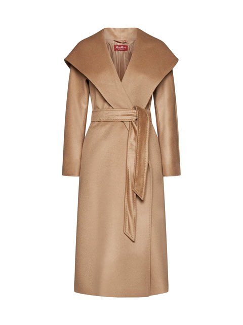 Belted Long-Sleeved Coat