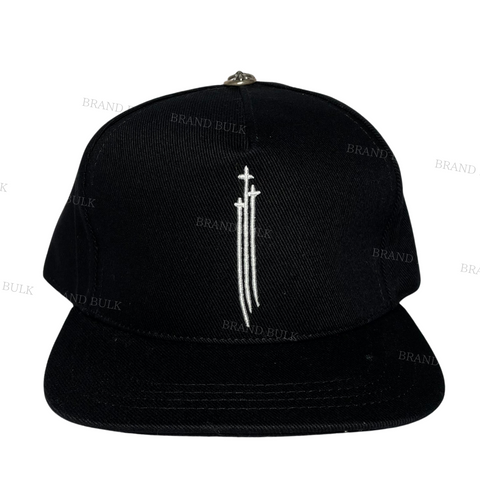 Chrome Hearts 3 RS Cross Denim Baseball Cap