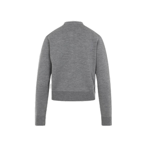 Logo Embroidered Button-Up Cardigan