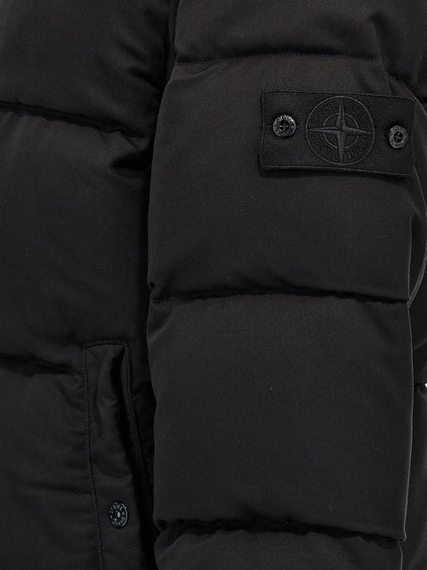 Logo Patch Zipped Padded Jacket