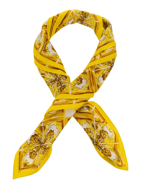 Majolica Print Twill Scarf