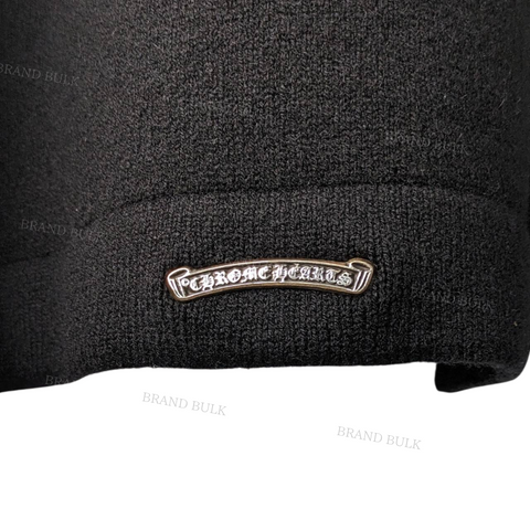 Chrome Hearts   3 CH Cross Leather Patch Cashmere Sweater