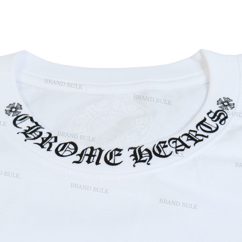 Chrome Hearts  Neck Letters Logo S/S T-Shirt