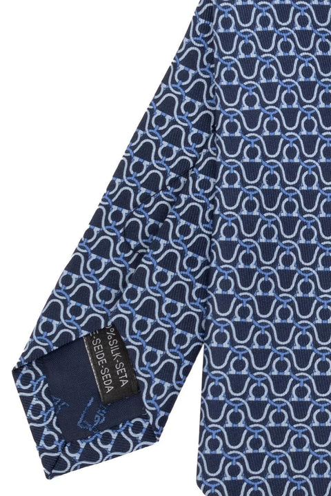 Gancini Logo Printed Tie