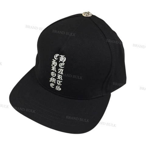 Chrome Hearts  Vertical Letters Logo Denim Baseball Cap