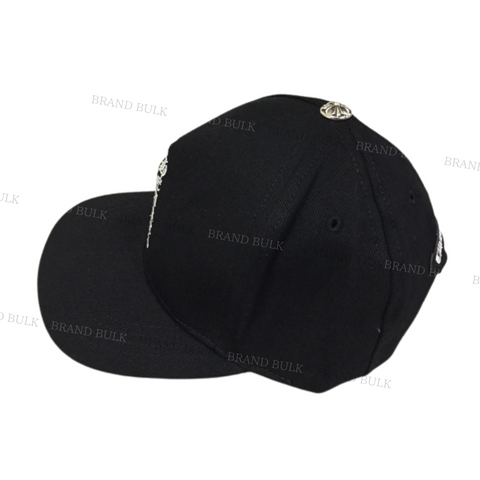 Chrome Hearts  Vertical Letters Logo Denim Baseball Cap