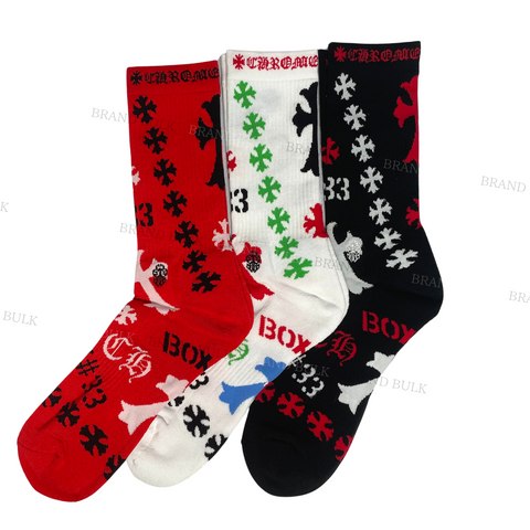 Chrome Hearts Stencil Socks