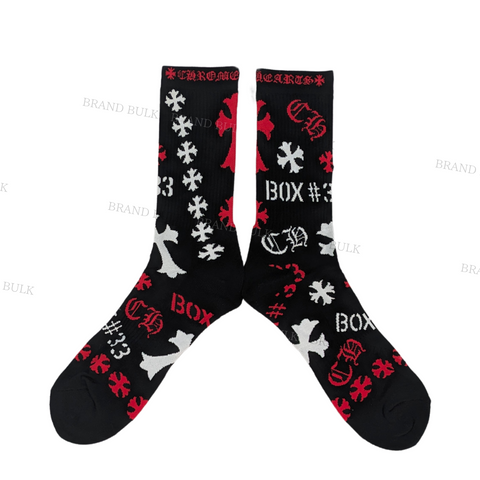 Chrome Hearts Stencil Socks