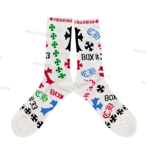 Chrome Hearts Stencil Socks