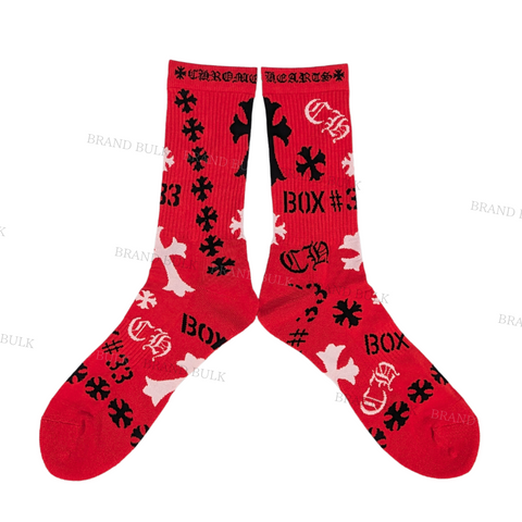 Chrome Hearts Stencil Socks