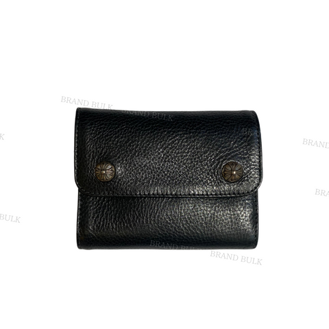 Chrome Hearts  Wave Heavy Leather Mini Wallet