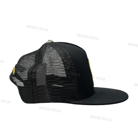 Chrome Hearts Yellow CH Plus Patch Trucker Hat