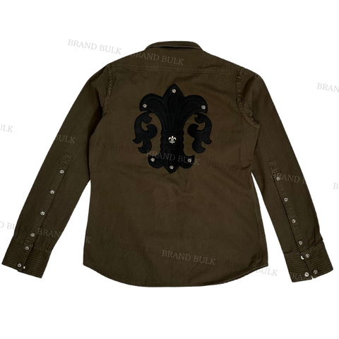 Chrome Hearts BS Fluer Leather Patch  Army Shirts