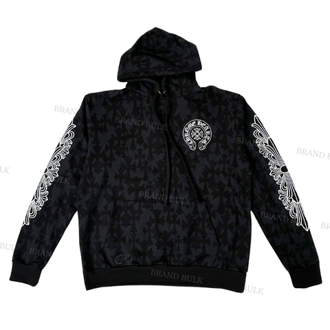 Chrome Hearts  Graveyard Cemetery Cross  Hoodie