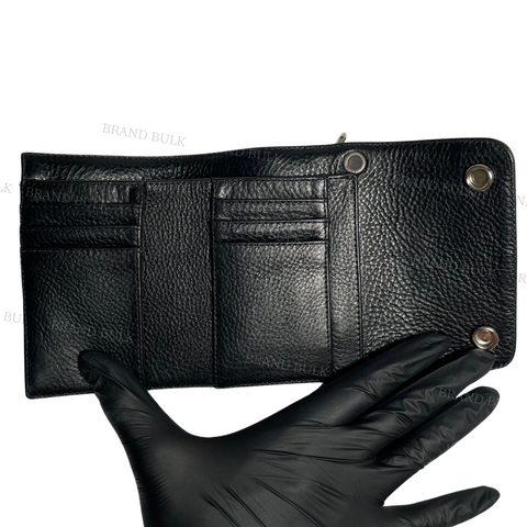 Chrome Hearts  Wave Heavy Leather Mini Wallet