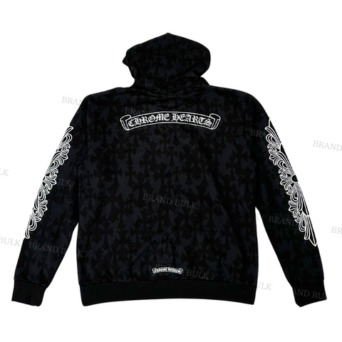 Chrome Hearts  Graveyard Cemetery Cross  Hoodie