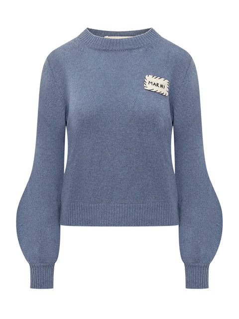 Logo Patch Knit Sweater