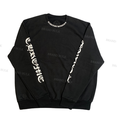 Chrome Hearts  Neck Letters Logo Sweatshirt