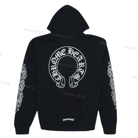 Chrome Hearts  Floral Cross Horseshoe  Hoodie