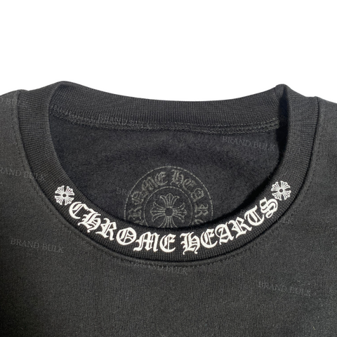 Chrome Hearts  Neck Letters Logo Sweatshirt