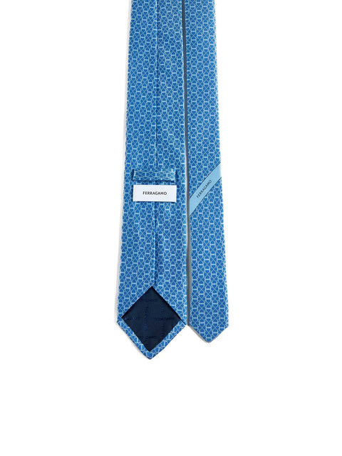 Gancini Printed Tie