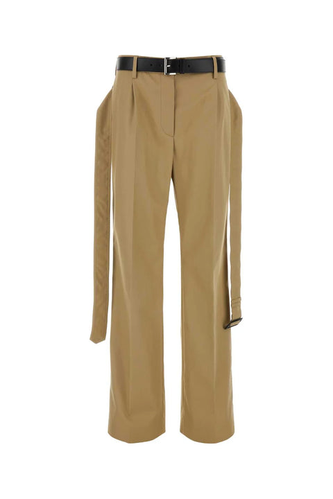 Belted Twill Trousers