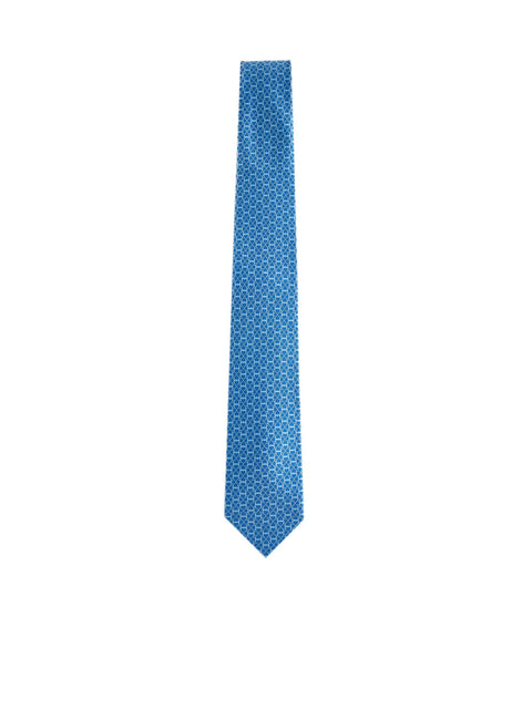 Gancini Printed Tie