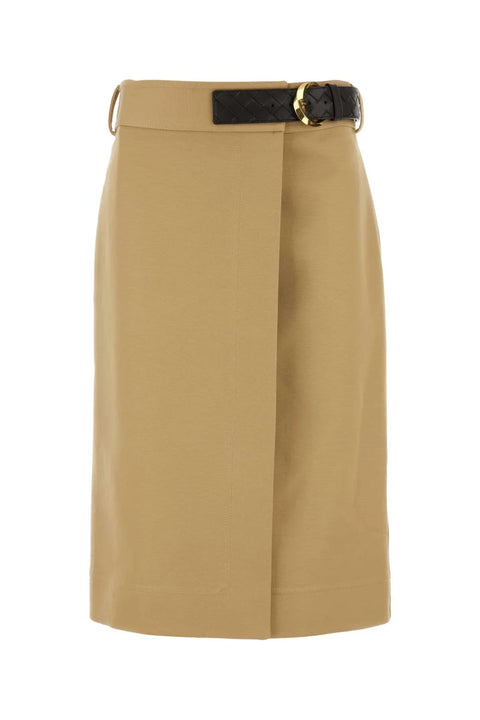 Rear Slit Midi Skirt