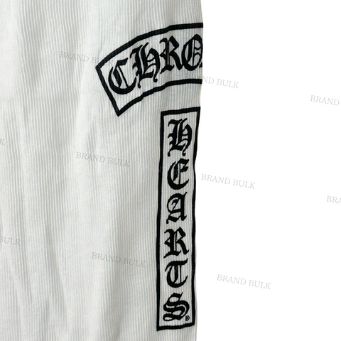 Chrome Hearts Vertical Letters Logo Rib Tank Top