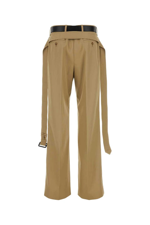 Belted Twill Trousers